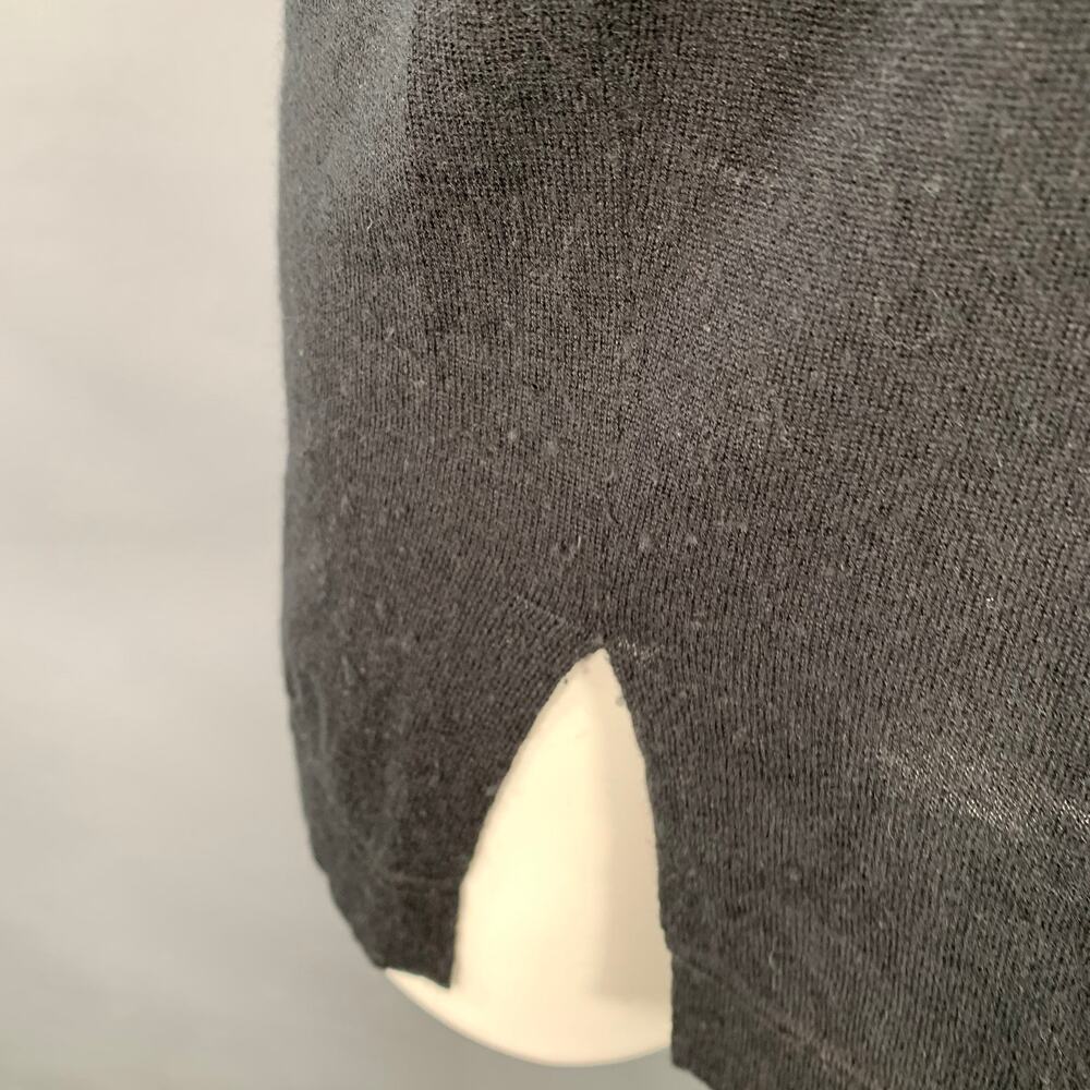 JARBO 2 Silk Cashmere Jersey Short Sleeve Crew Neck Oversized T-shirt Casual Top - Picture 4 of 10